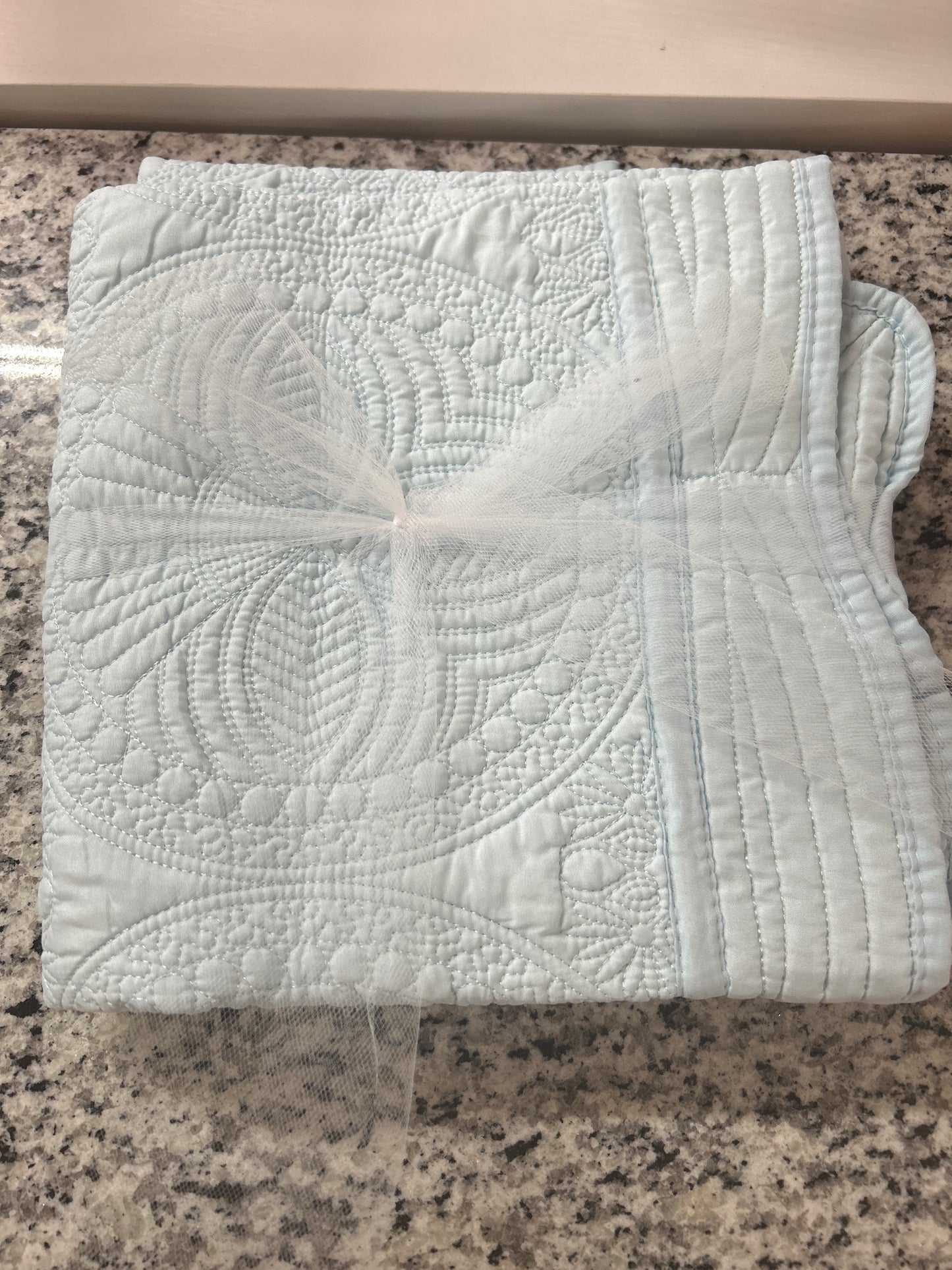 Quilted baby blanket