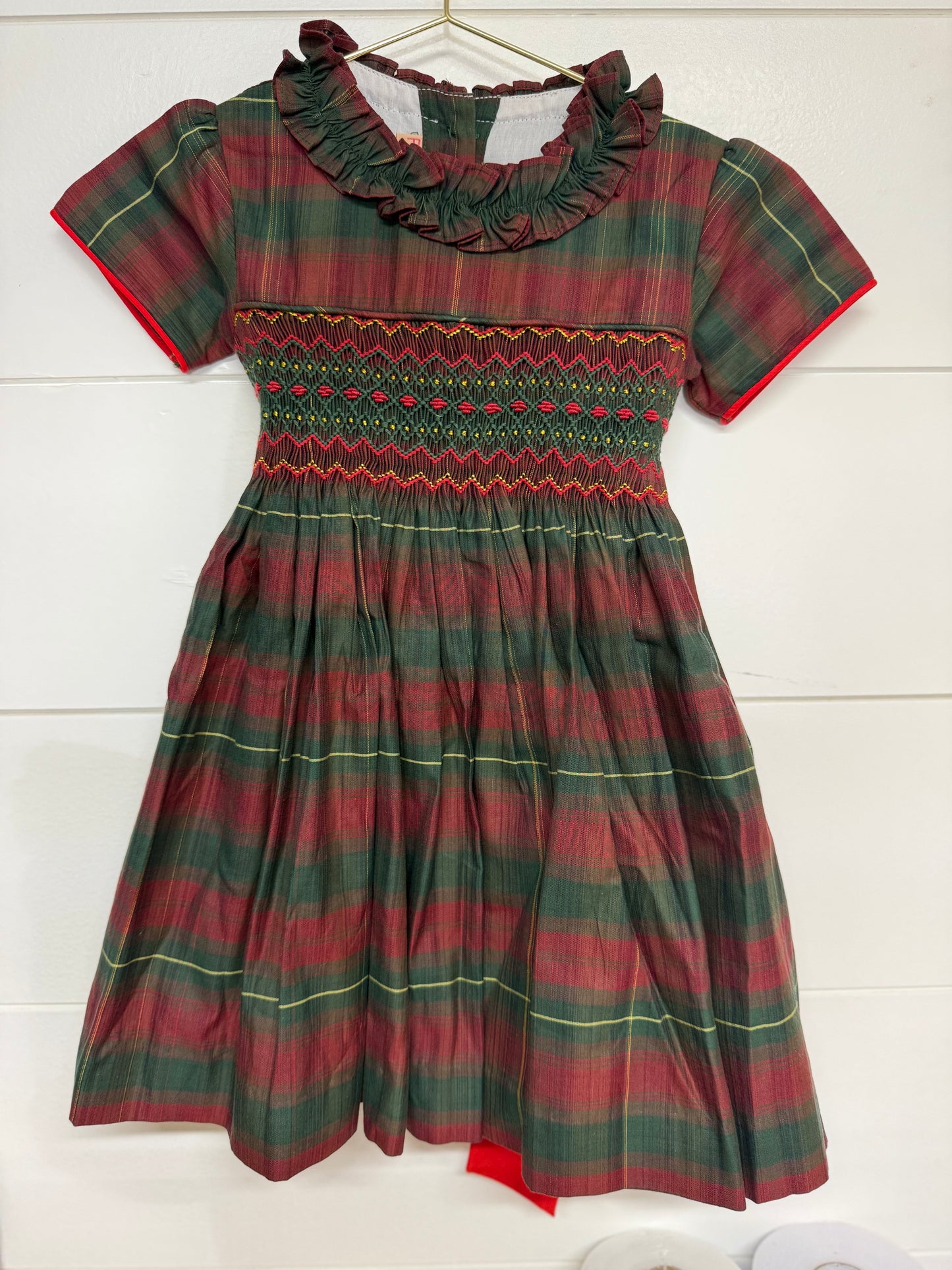 Pomme Cannelle Collection Dress, Christmas Tartan
