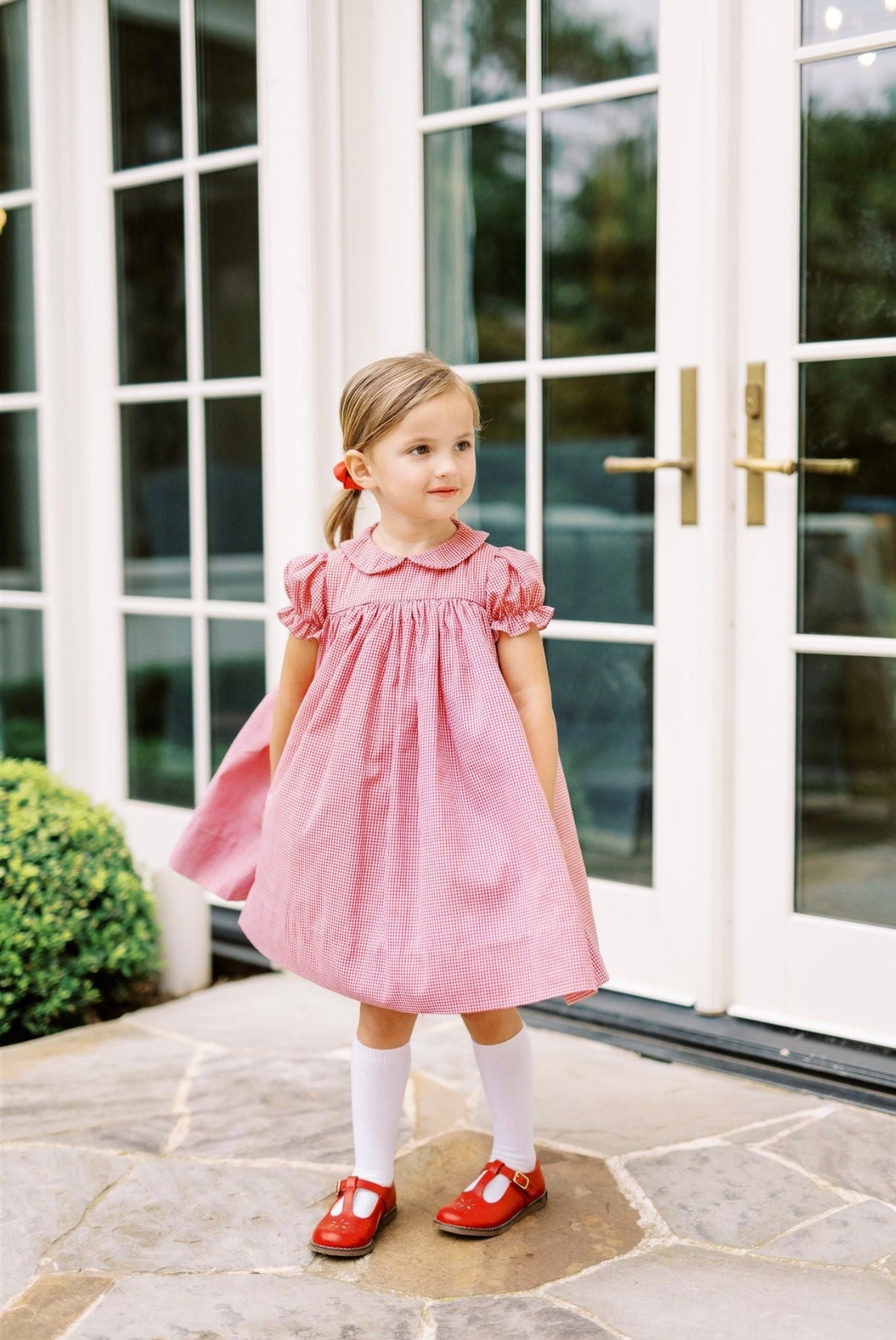 The Proper Peony Crispin Apple Scallop Dress