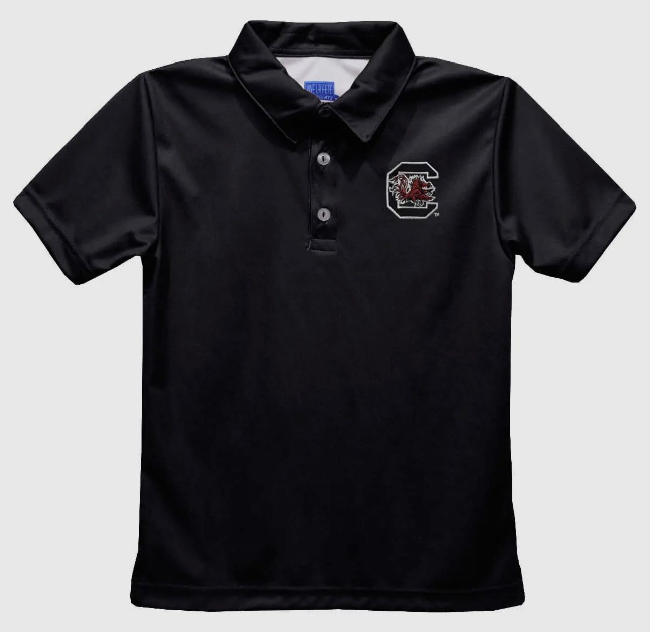 Gamecocks embroidered black polo