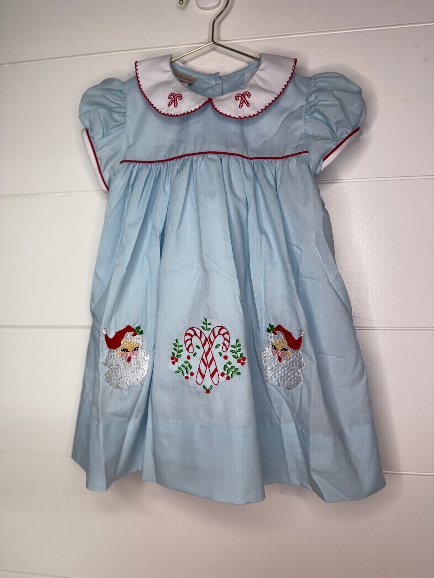 Girl’s Blue Santa Claus Float Dress