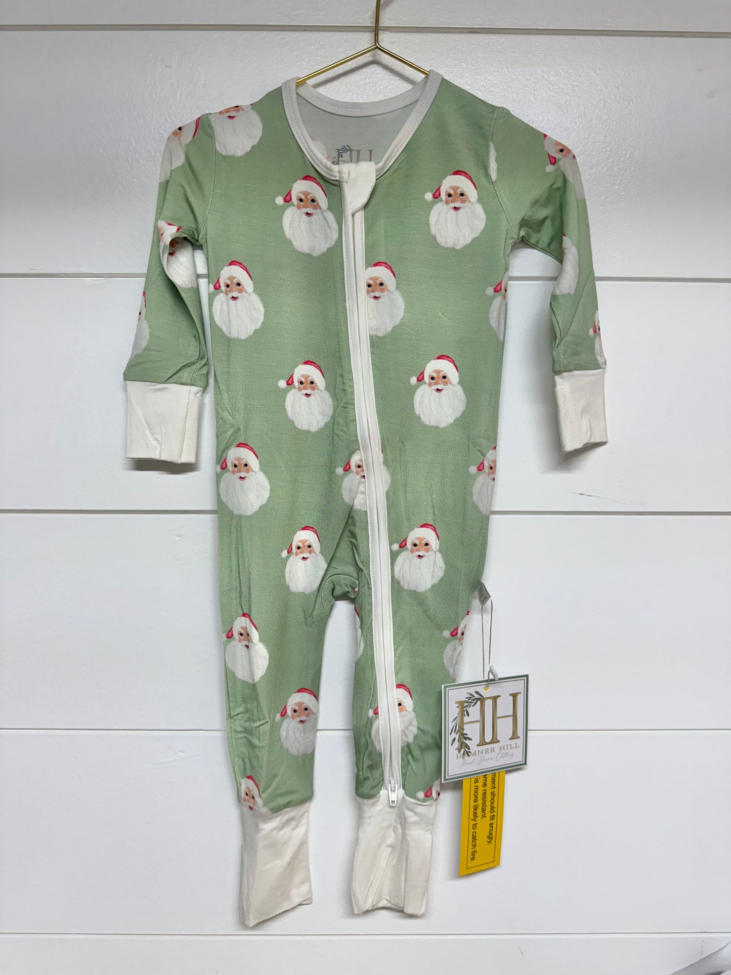 Hamner Hill Sleigh Bells Double Zipper Romper