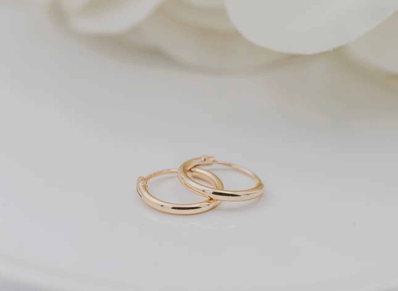 CM 14k gold-plated endless hoop