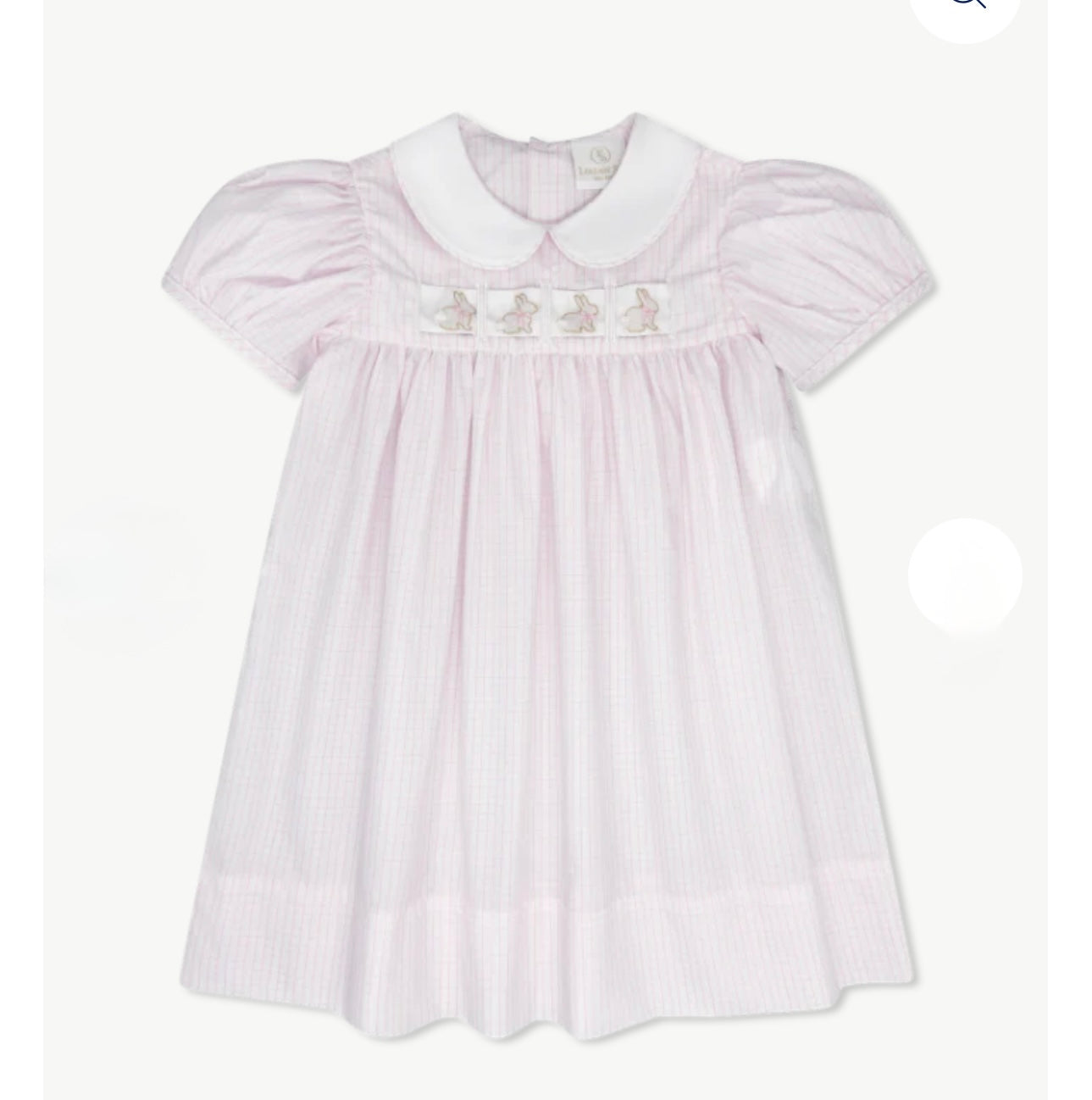 Lullaby Ruth Ribbon Classic Pink Windowpane Dress