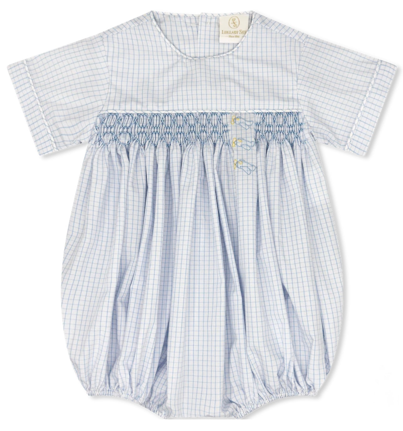 Lullaby Hayes Classic Blue Windowpane Airplanes