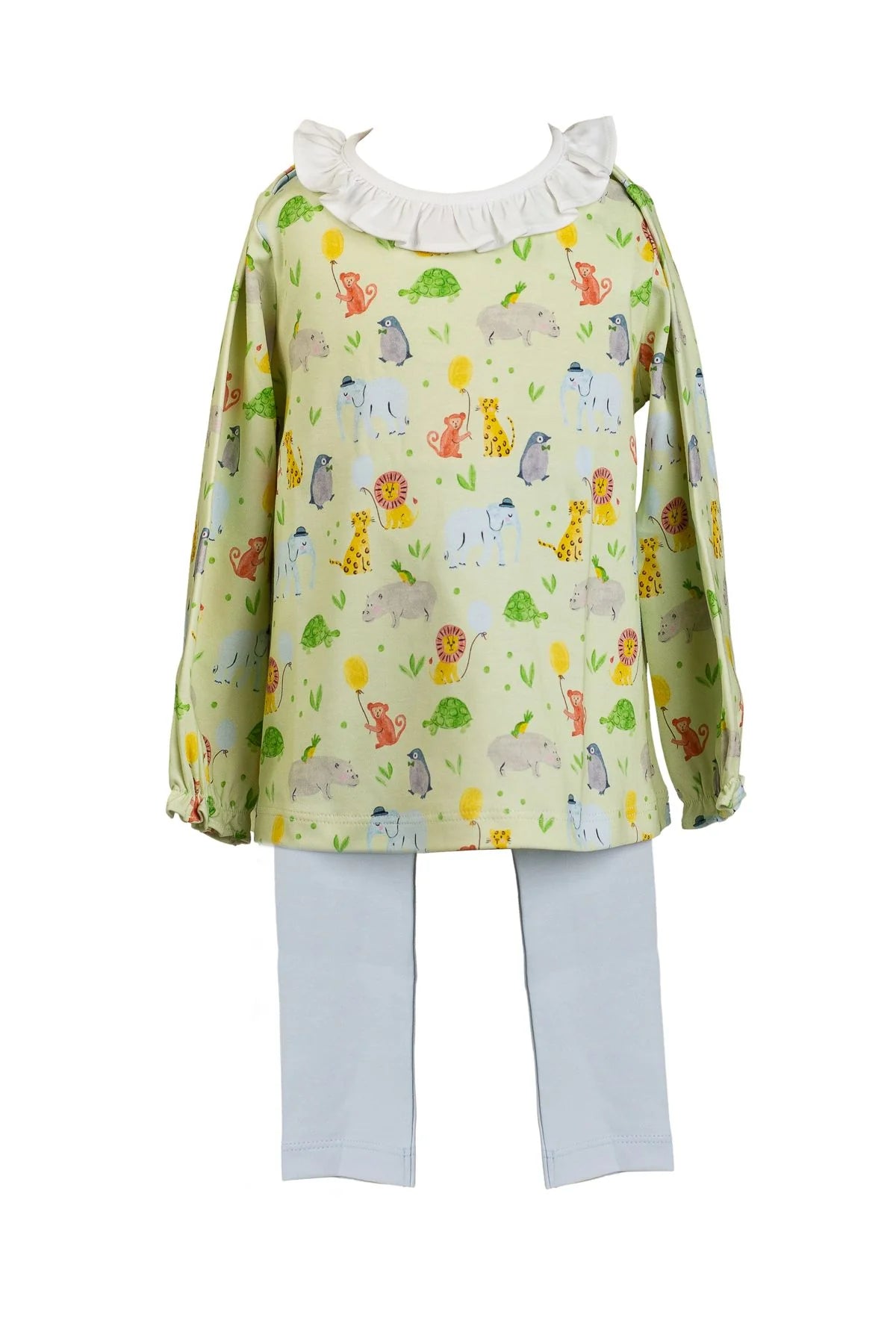 The Proper Peony Zoo Keeper LS Tunic Set