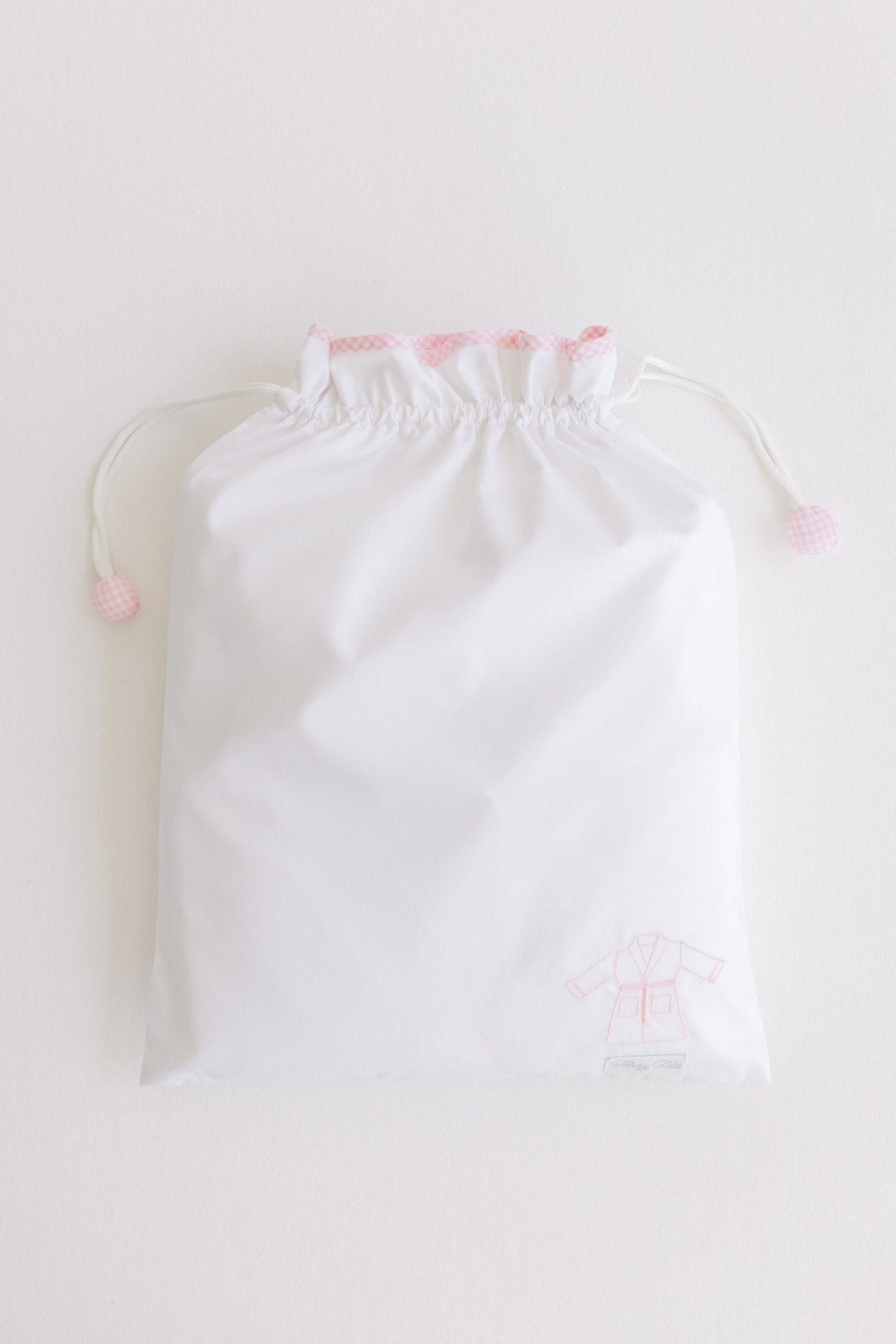 Terry Tots Bathrobe- Pink Gingham