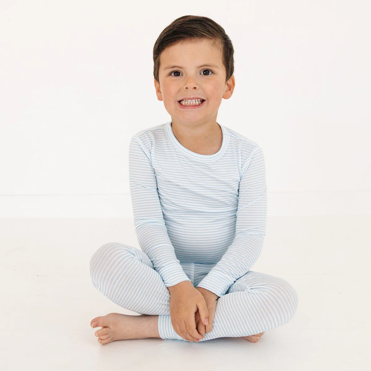 Motette Seaside Stripe Bamboo Toddler Pajama Set