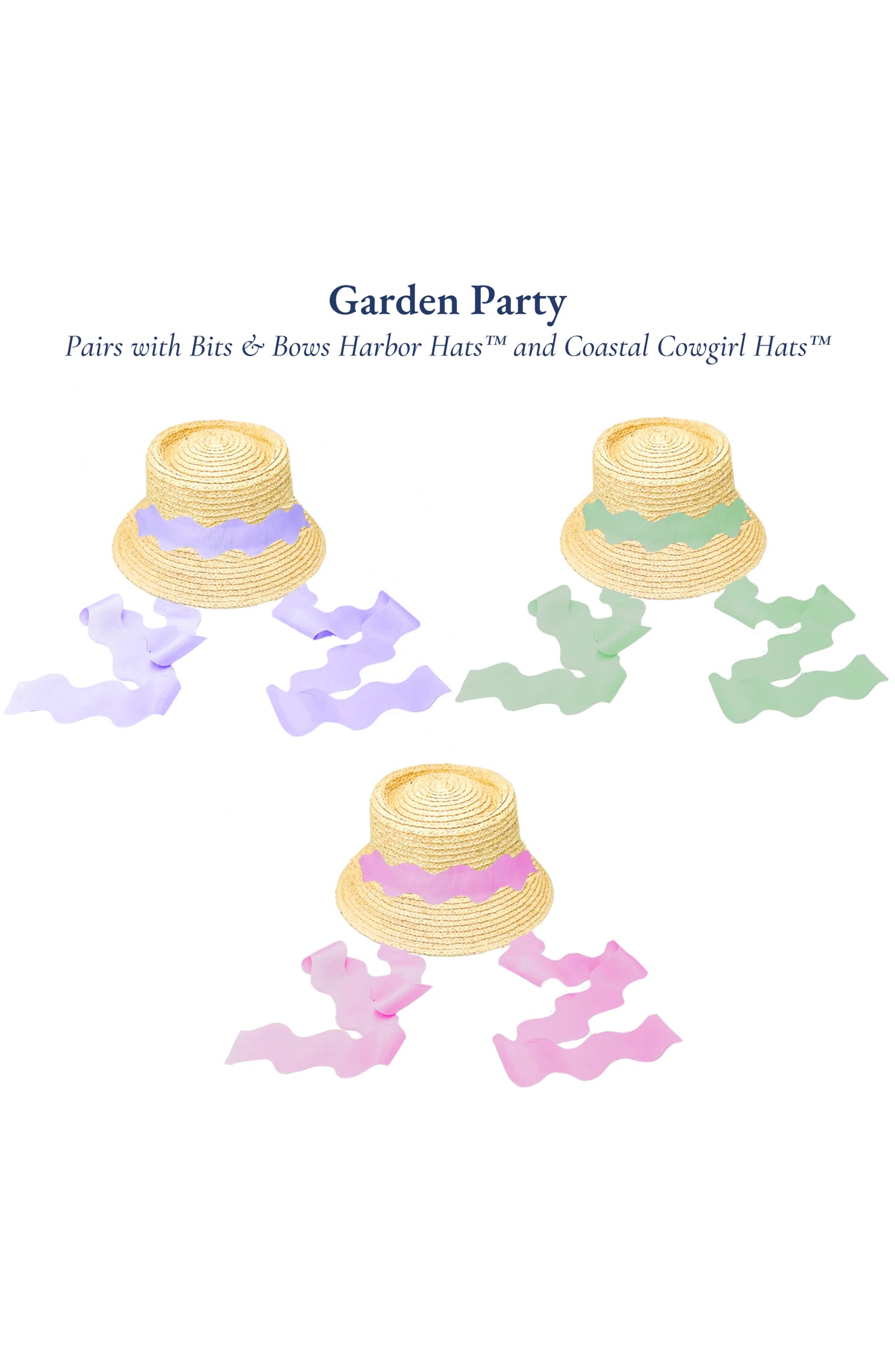Bits and Bows Garden Party Scalloped Ribbon Set