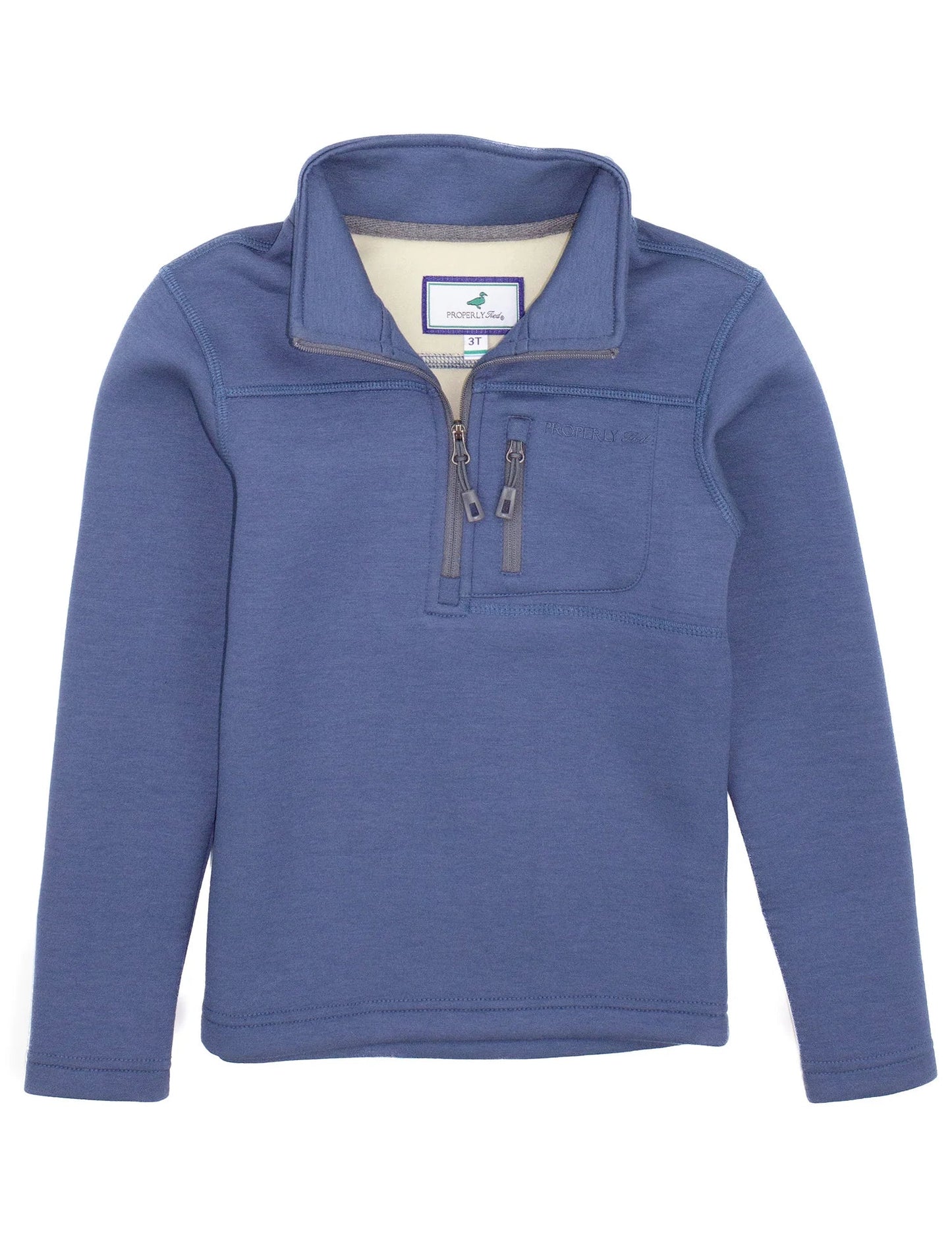 Properly Tied Arctic Pullover Stone Blue