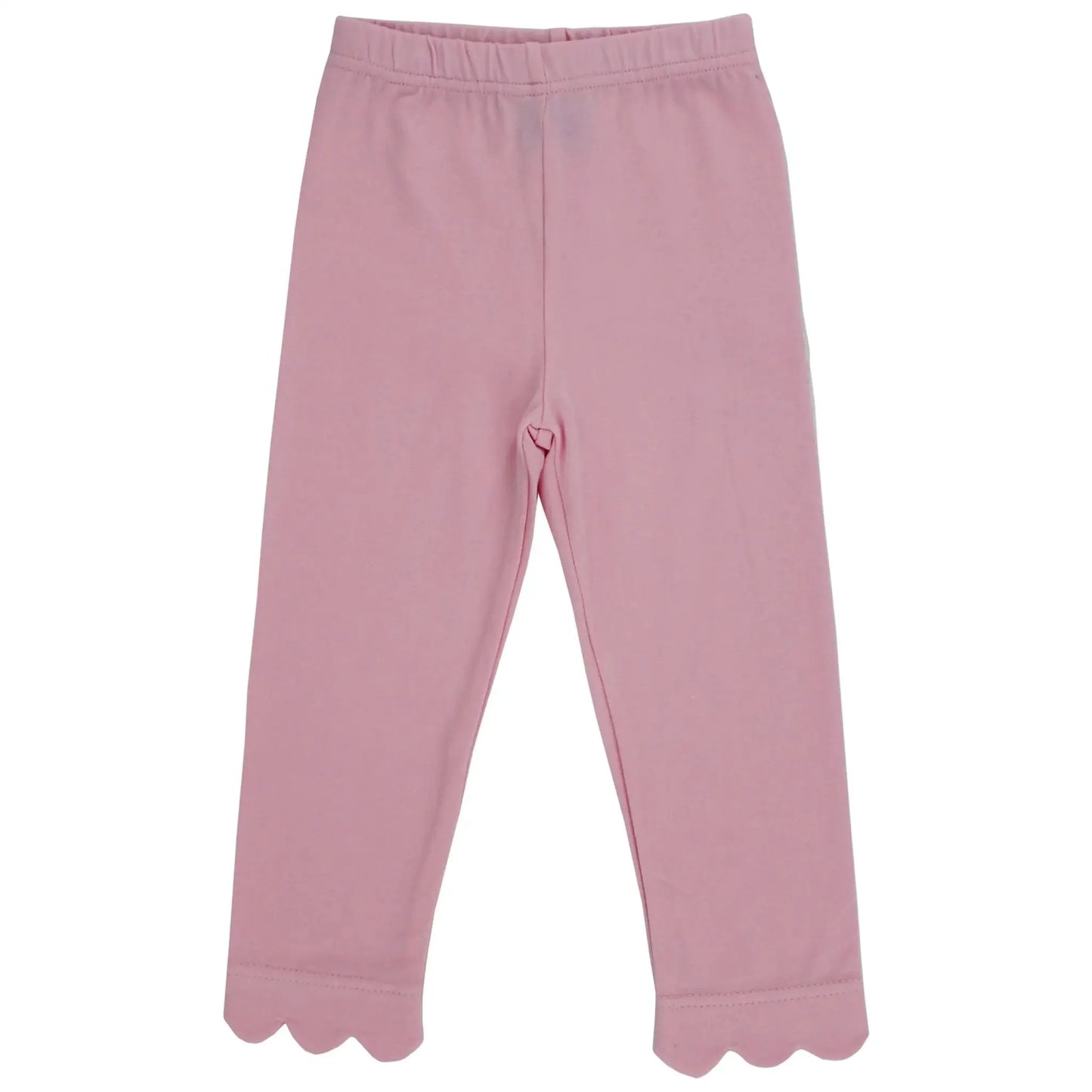 The Bailey Boys Pink Scalloped Knit Leggings