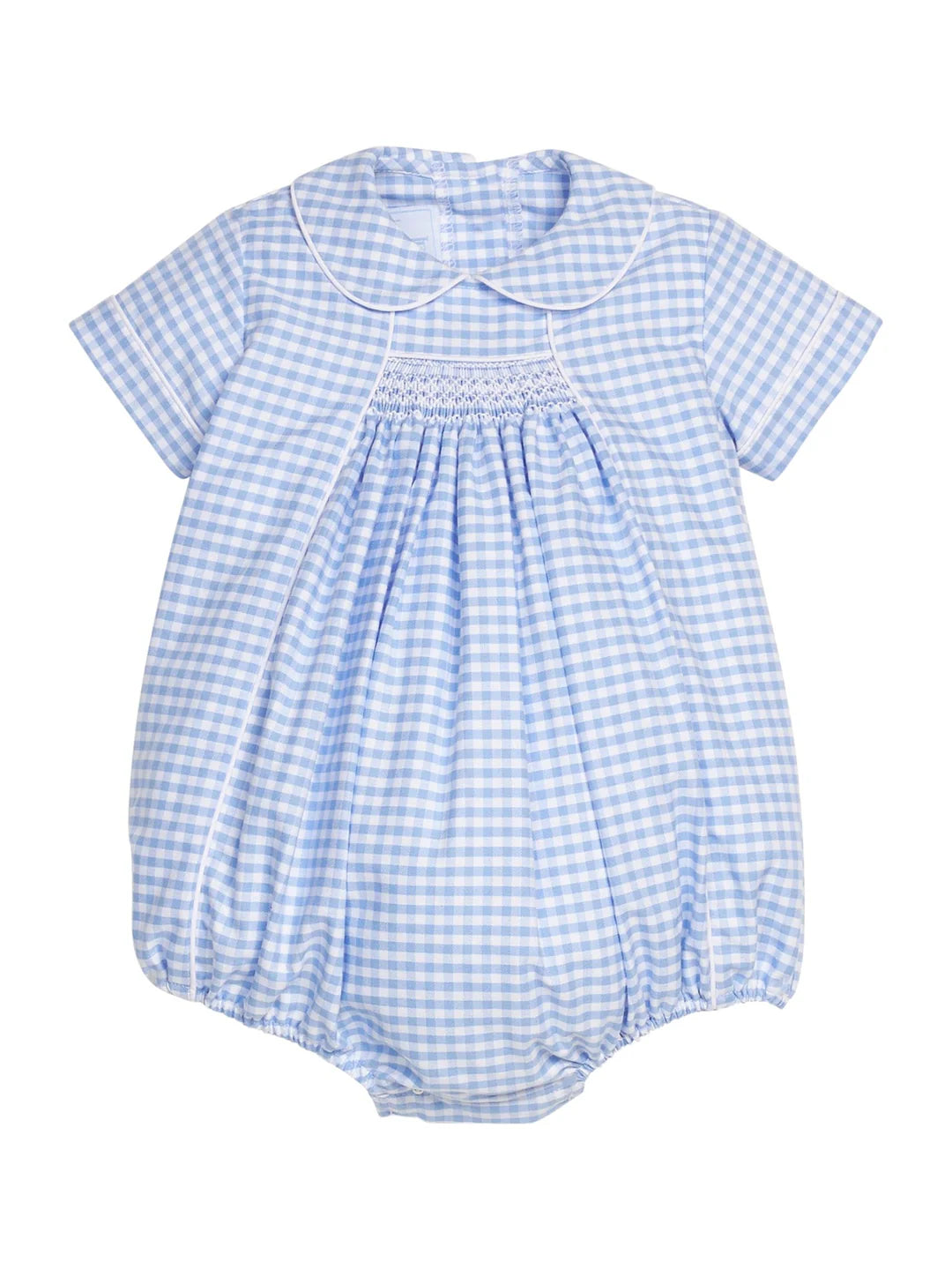 Little English Chest Smocked Bubble, Mayfair Gingham
