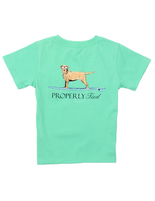 Properly Tied Waverider SS Tshirt Wash Green