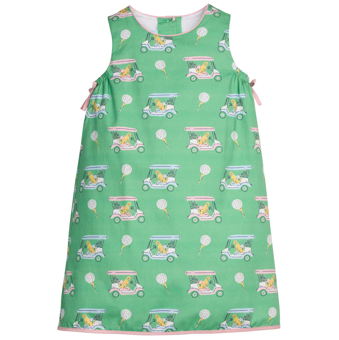 Little English Lily Dress, Pink Paws on Par