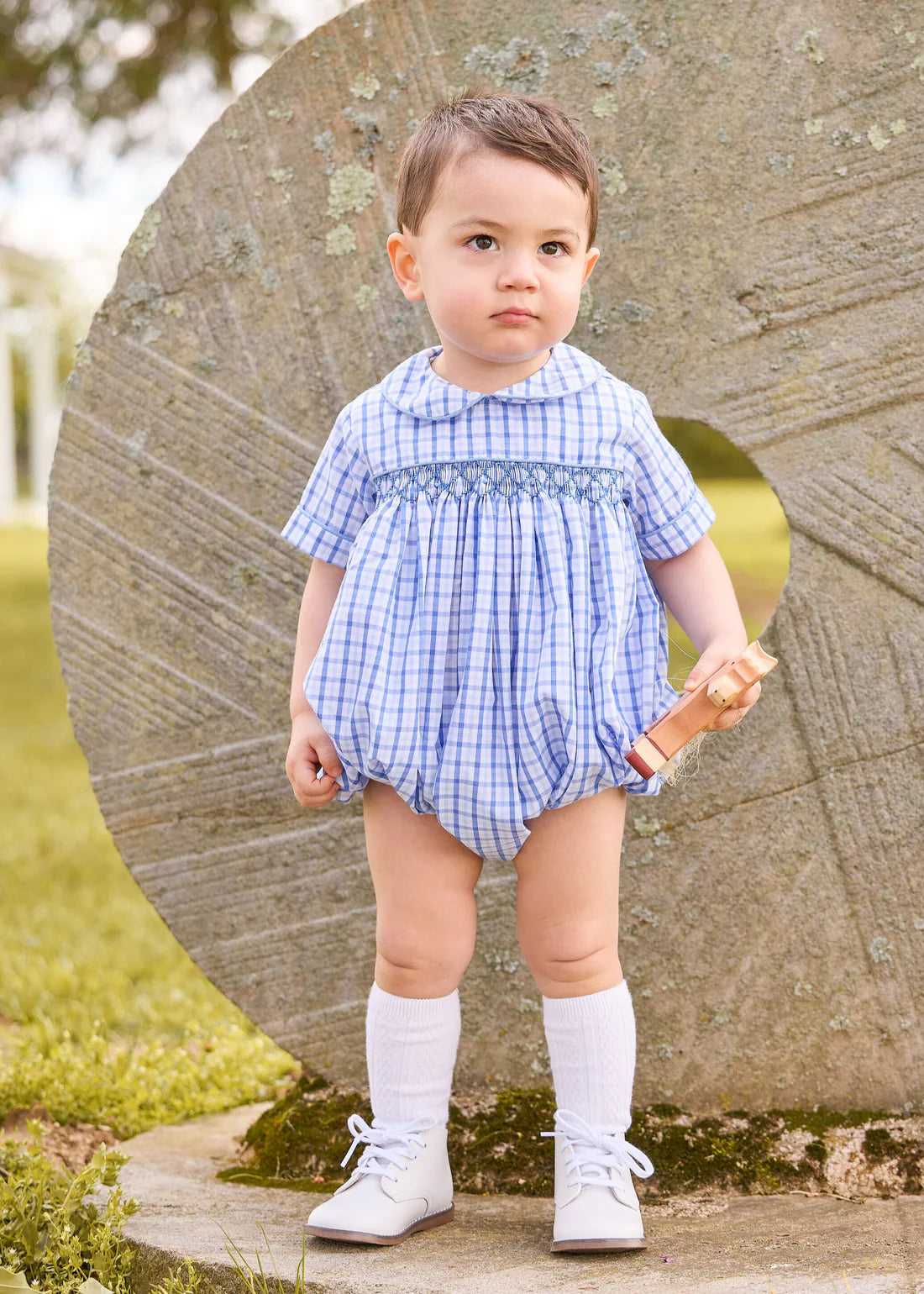 Little English Barrington Bubble- Woodberry Plaid