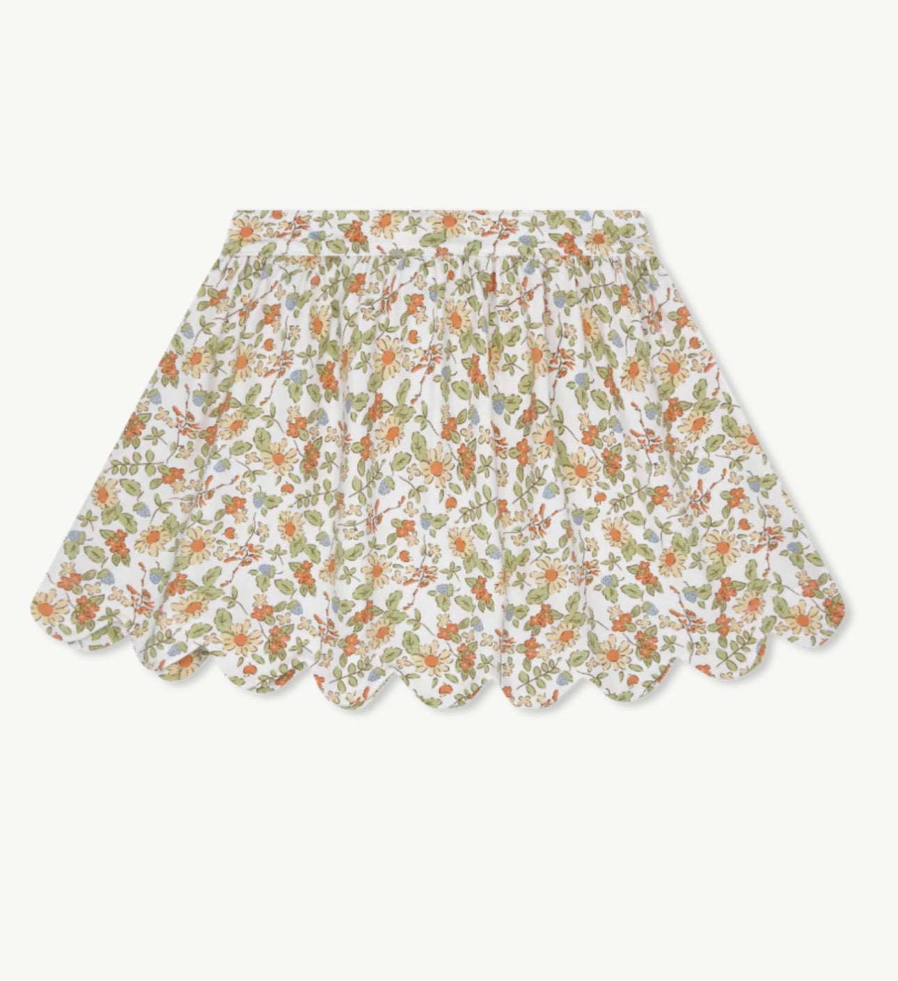 Lullaby Set Susie Scallop Skirt- Hearthside Floral