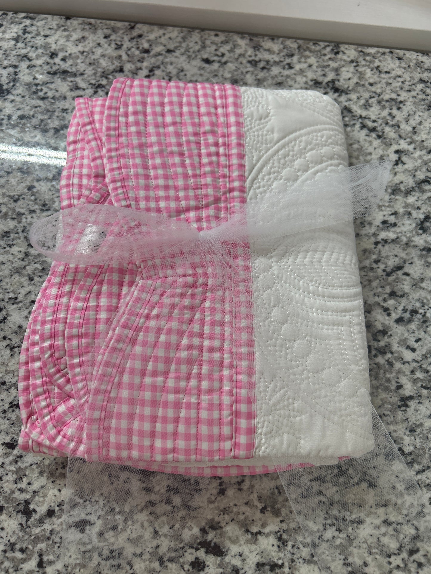 Quilted baby blanket