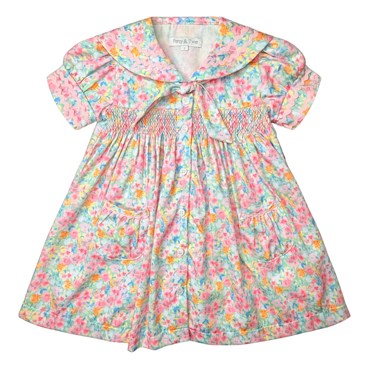 Percy & Tyne Smocked Sailor Dress