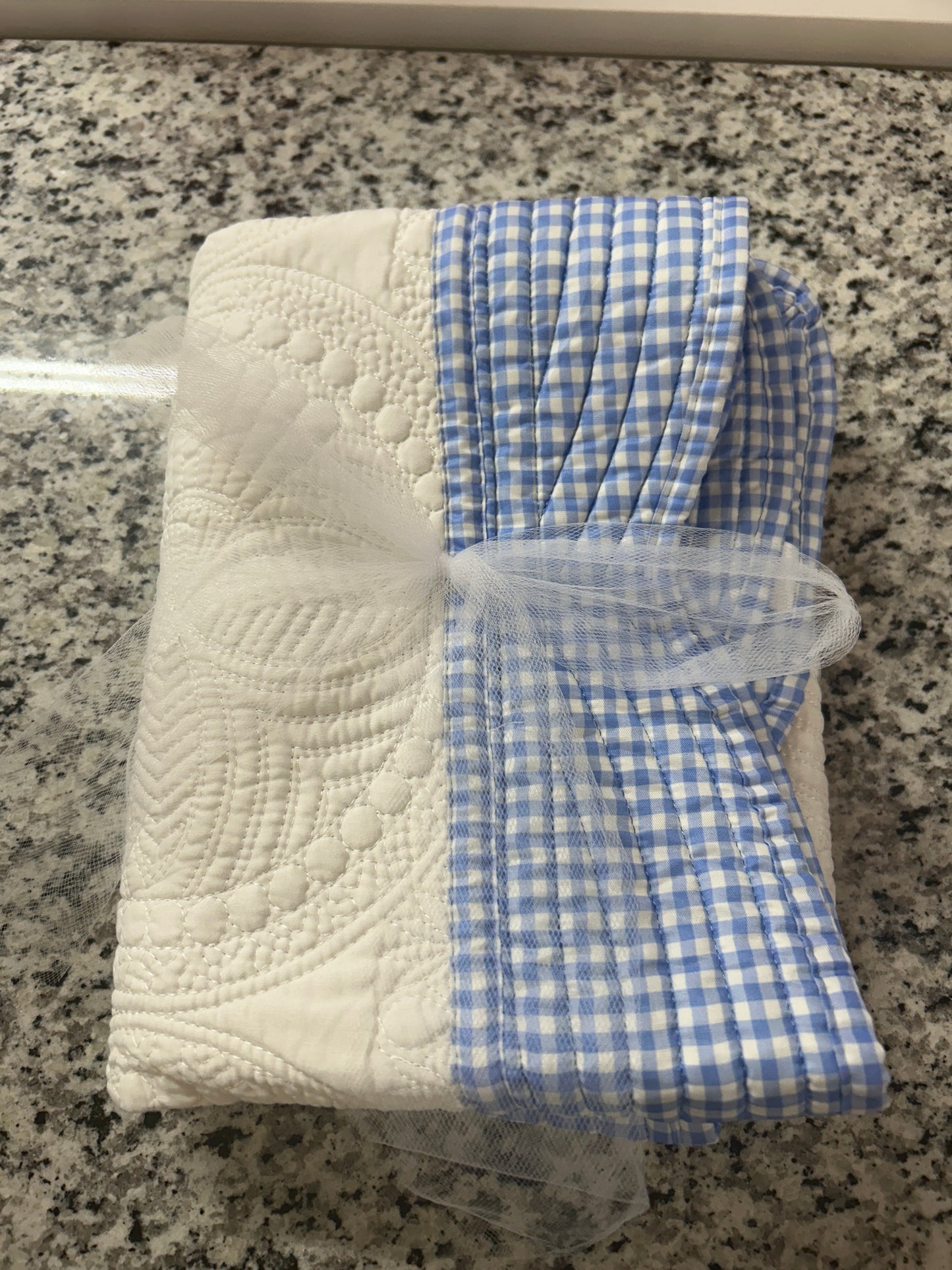 Quilted baby blanket