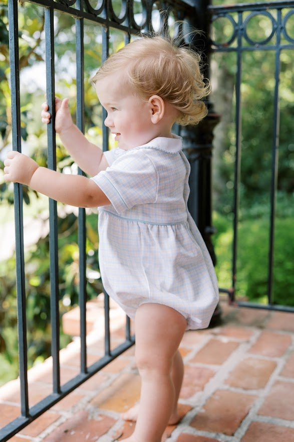 Lullaby Set Baby Bea Bubble- Cornflower Check