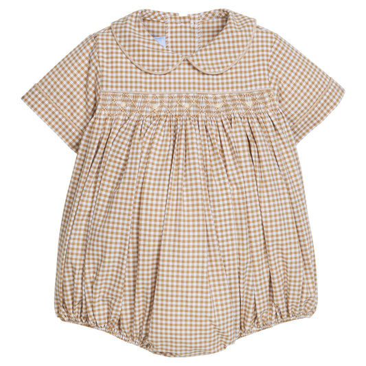 Little English Barrington Bubble- Khaki Gingham