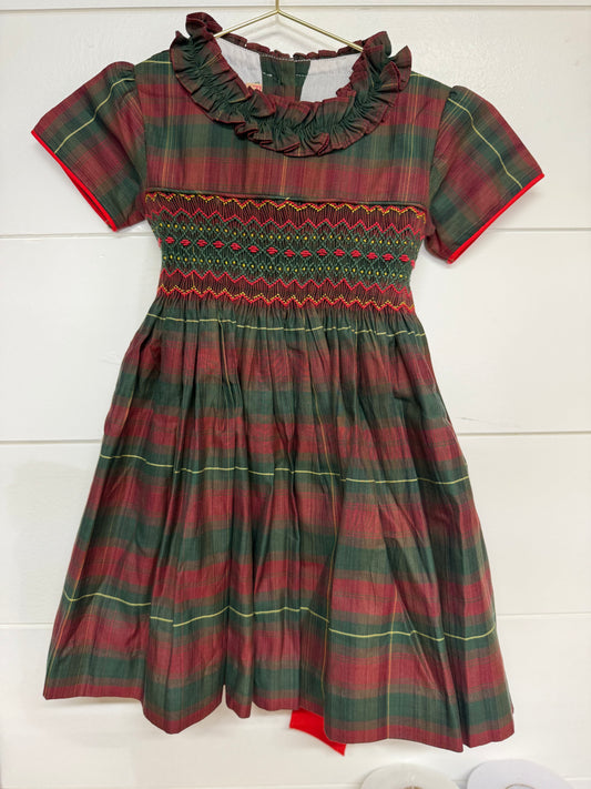 Pomme Cannelle Collection Dress, Christmas Tartan