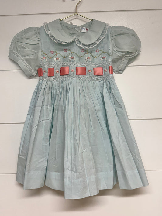 Lulu BeBe Flower Vine with Ribbon Dress