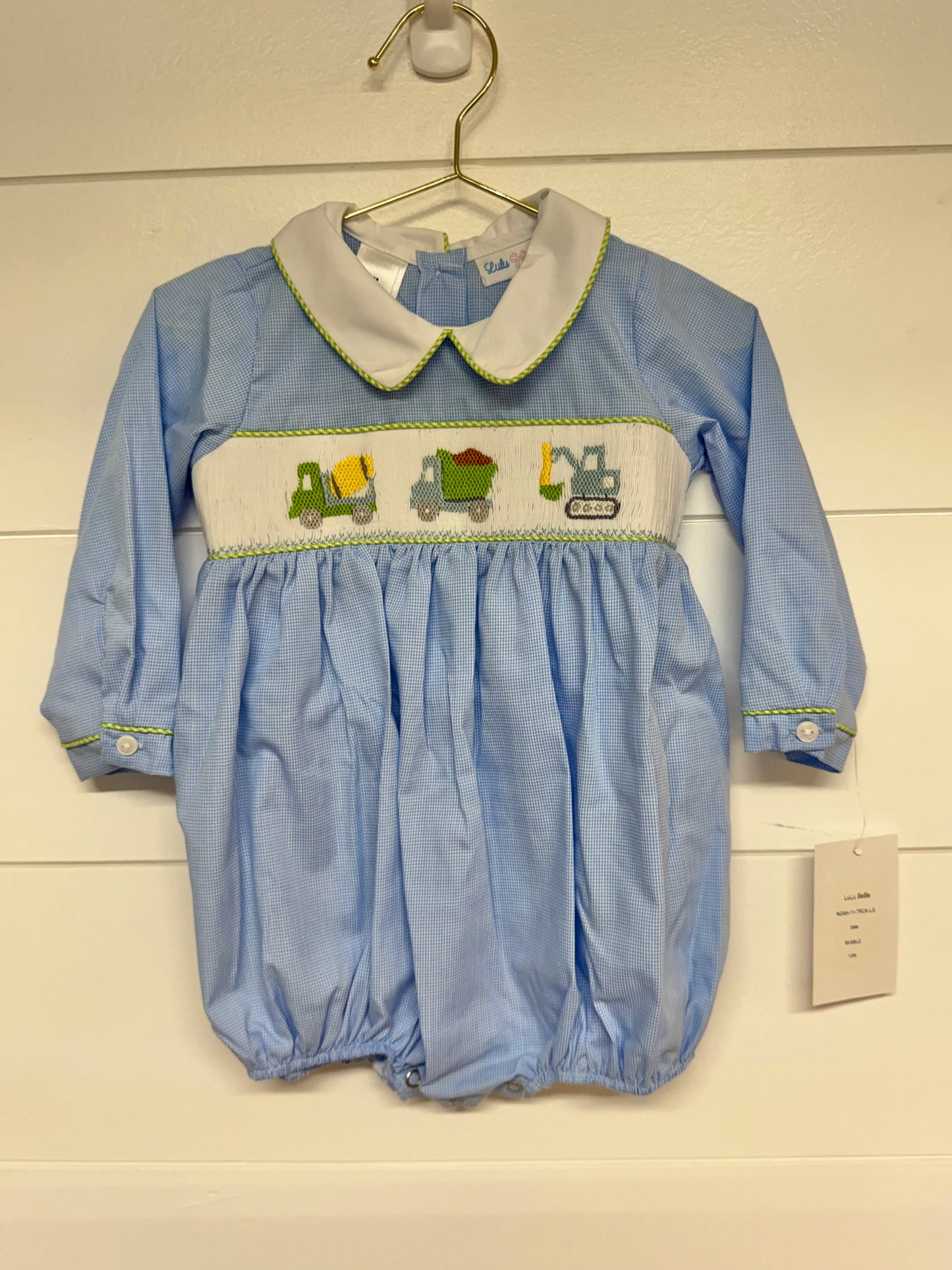 LuLu BeBe Truck Smocked Bubble