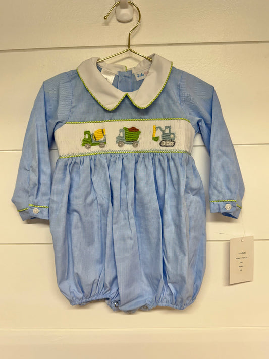 LuLu BeBe Truck Smocked Bubble