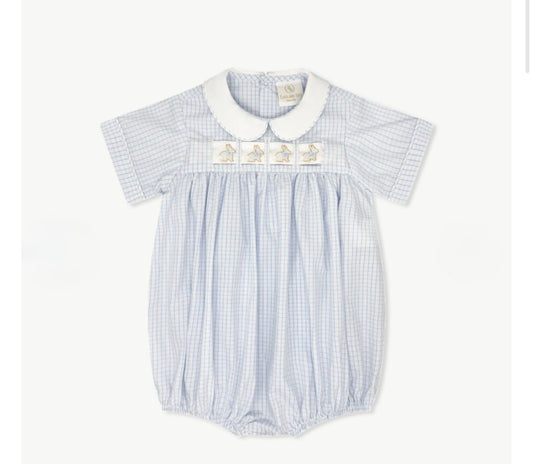 Lullaby Noah Ribbon Bubble Classic Blue Windowpane