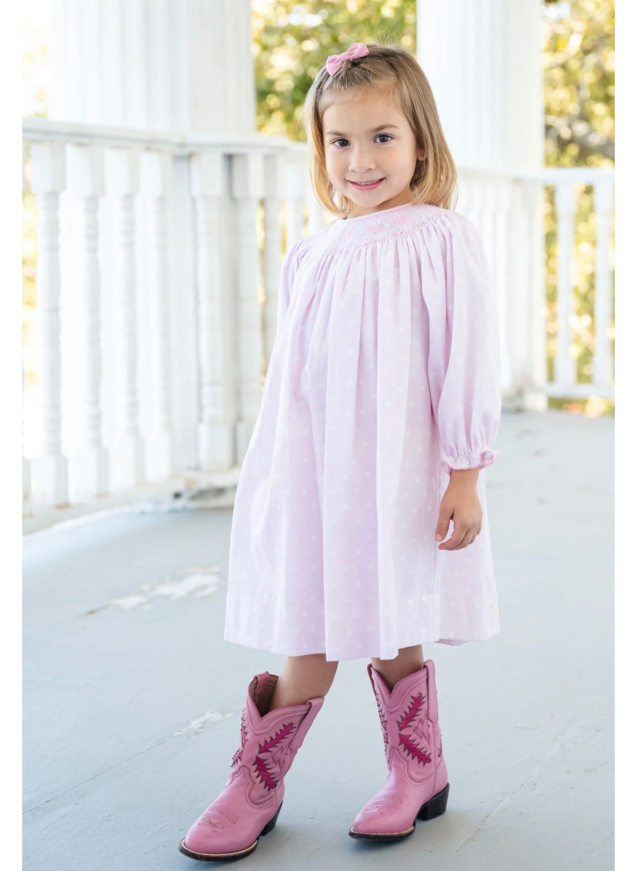 R & R pink heart Helen dress