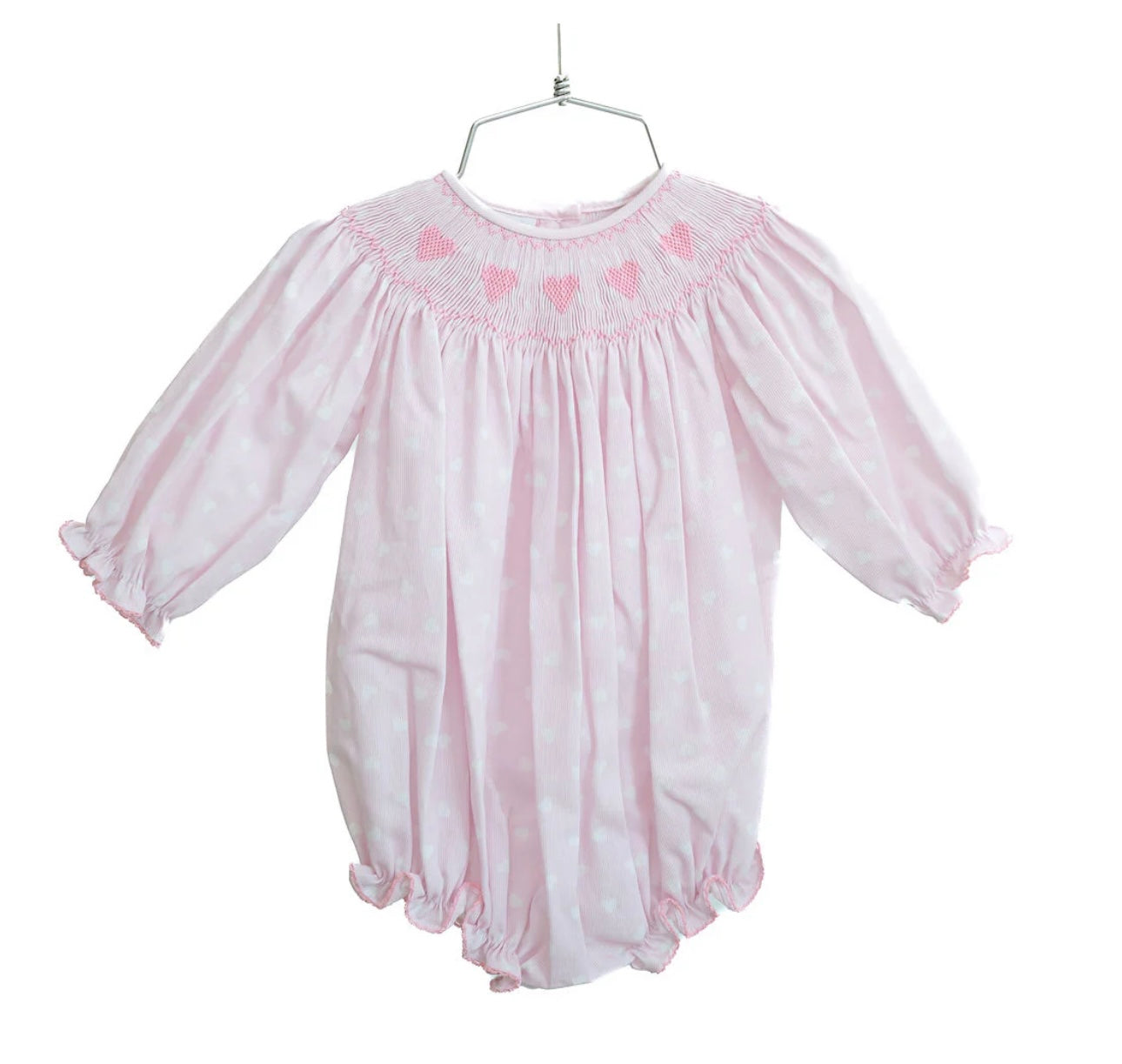 R & R pink heart birdie bubble