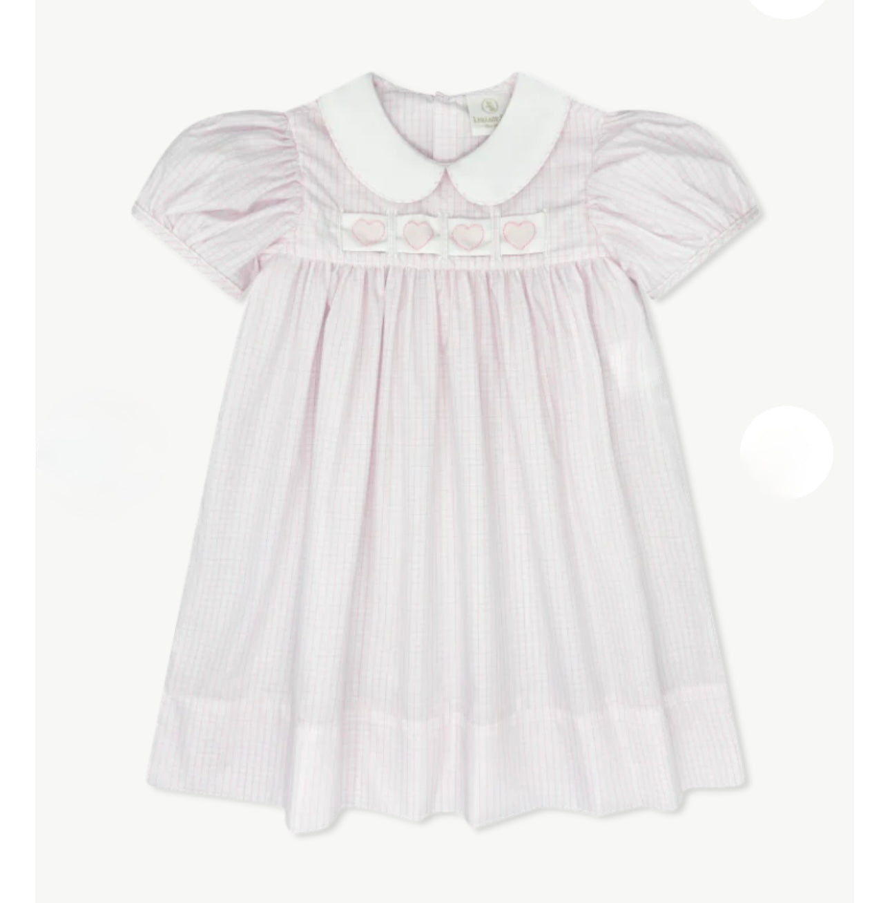 Lullaby Ruth Ribbon Classic Pink Windowpane Dress