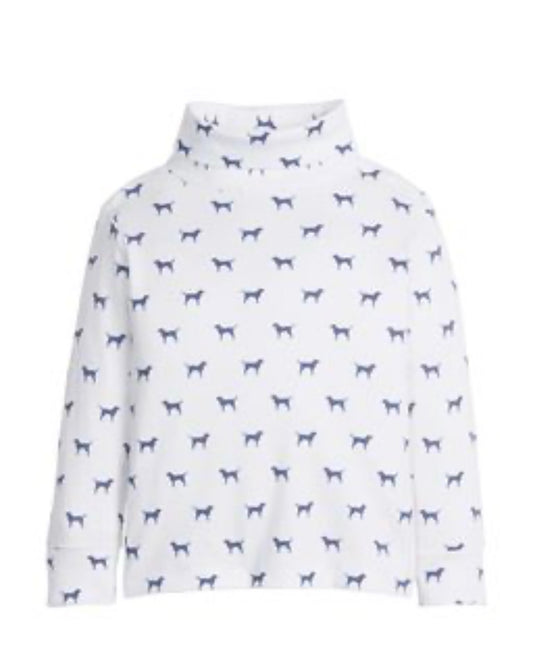 Little English Turtleneck Navy Labs