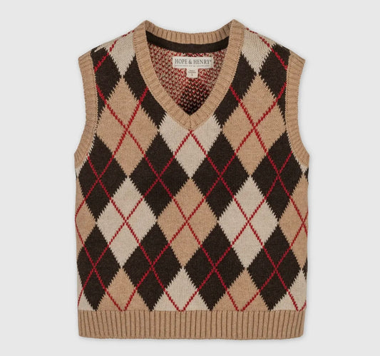 H & H Argyle sweater vest
