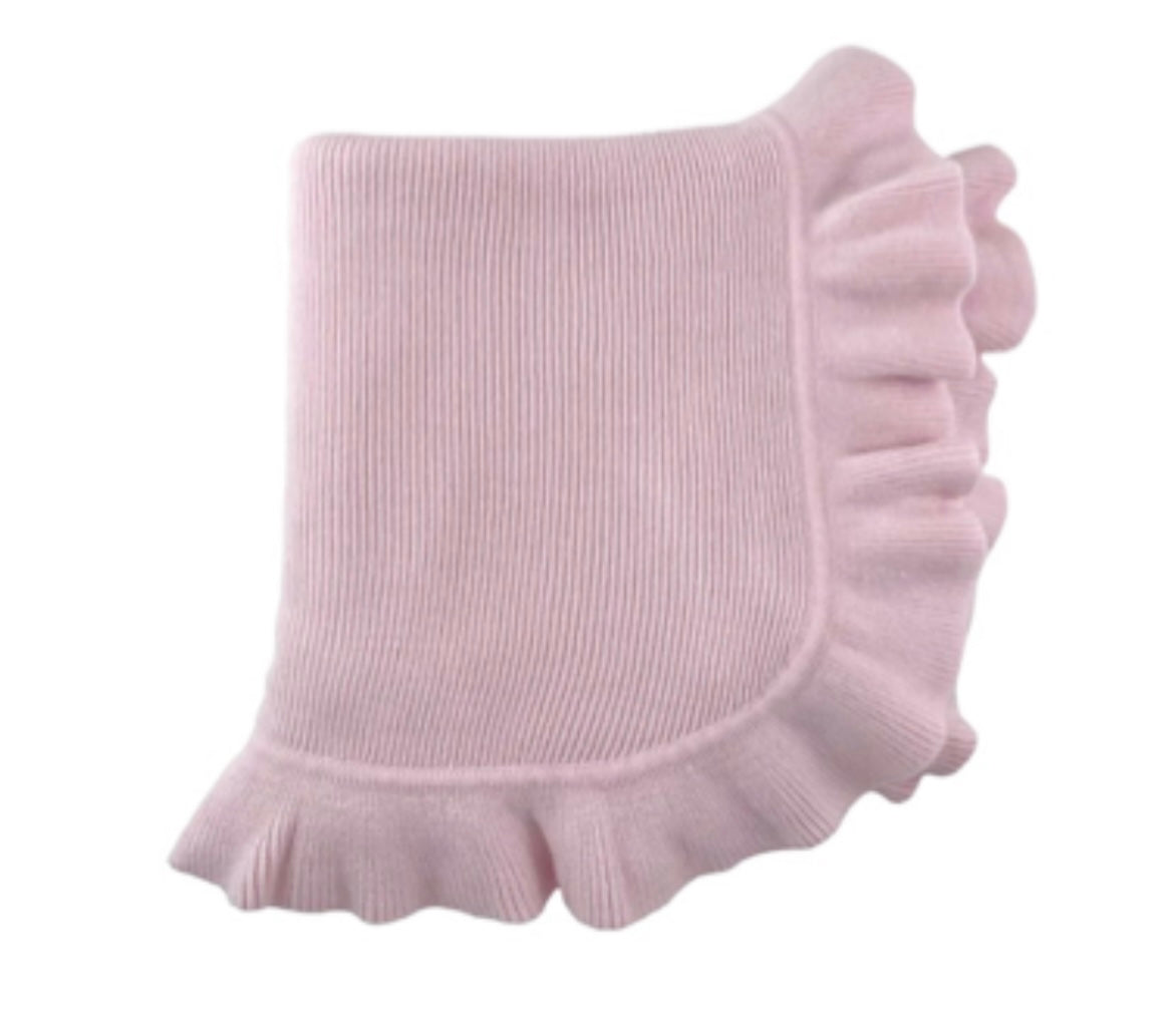 A Soft Idea Jersey Knit Ruffle Blanket