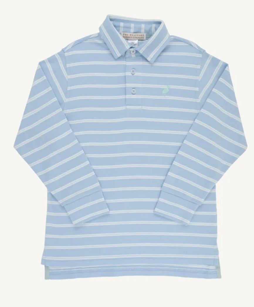 The Beaufort Bonnet Company Long Sleeve Prim and Proper Polo