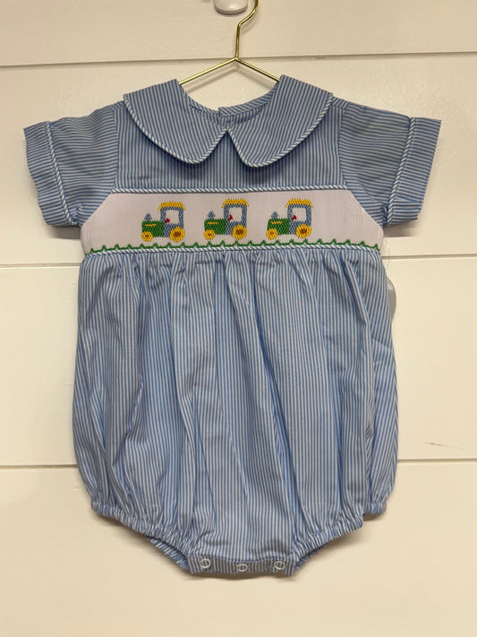 Remember Nguyen Smocked Tractor Bubble