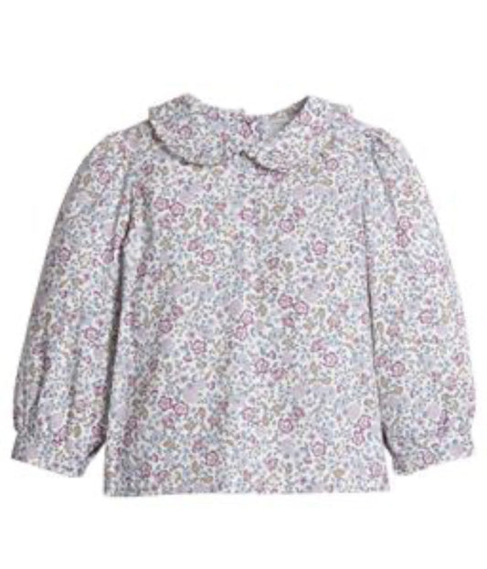 Little English Ruffled PP Blouse Margaux Floral