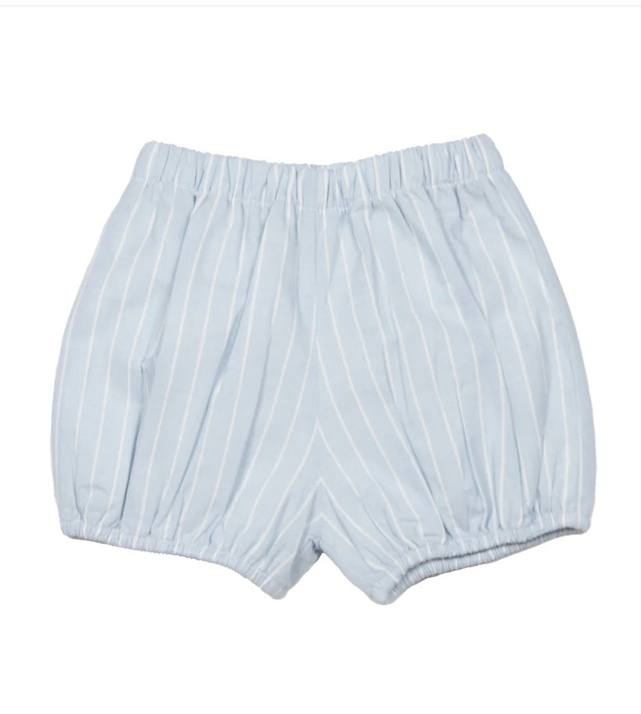 Cuclie Light Blue Striped Linen Diaper Cover
