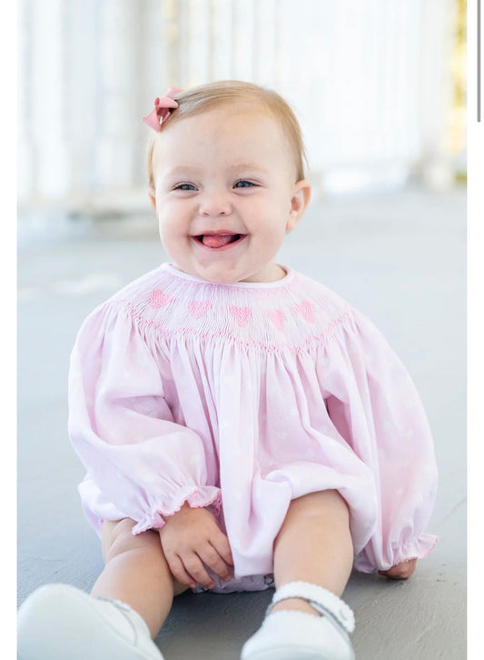 R & R pink heart birdie bubble