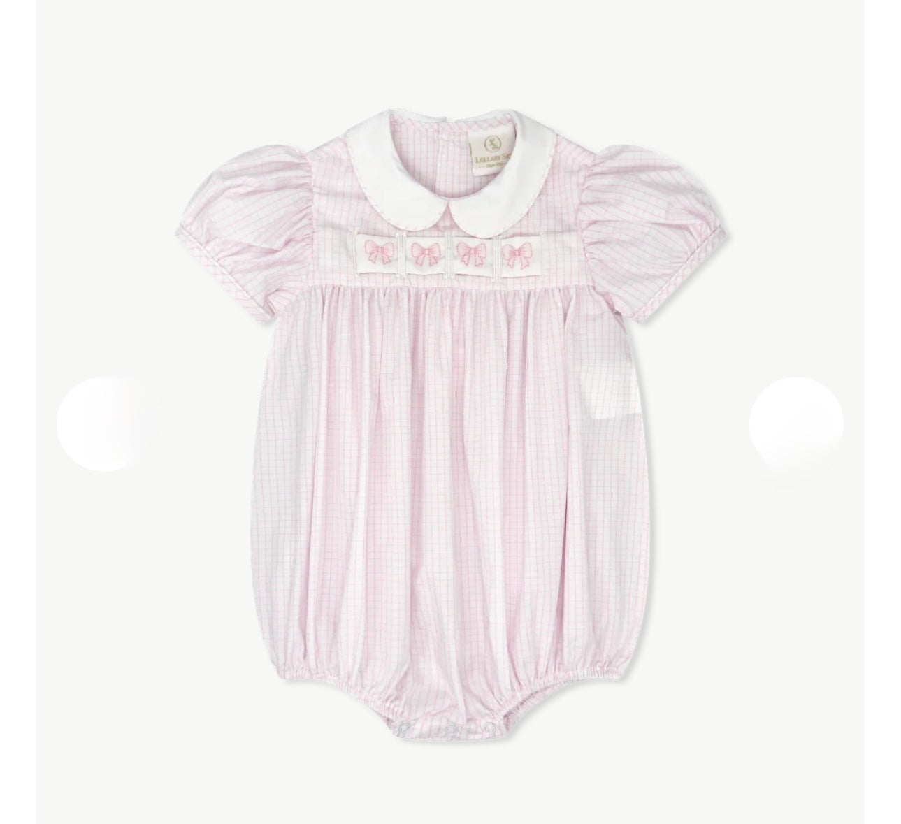 Lullaby Ruth Ribbon Classic Pink Windowpane Bubble
