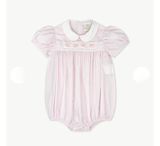 Lullaby Ruth Ribbon Classic Pink Windowpane Bubble