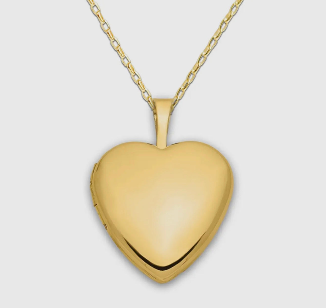 CM14k gold plated heart locket