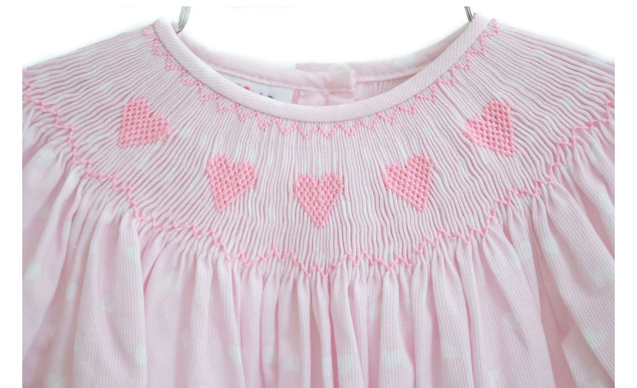 R & R pink heart birdie bubble