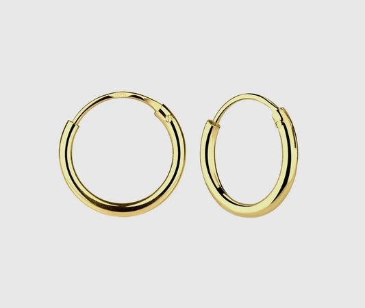 CM 14k gold-plated endless hoop