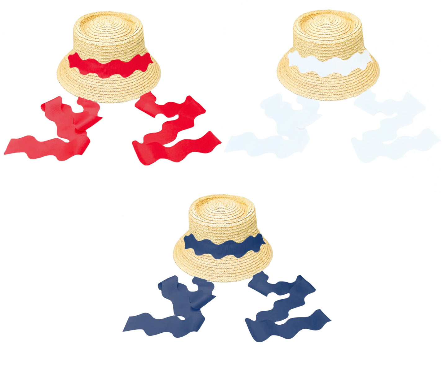 Bits and Bows Americana Scalloped Ribbon Set