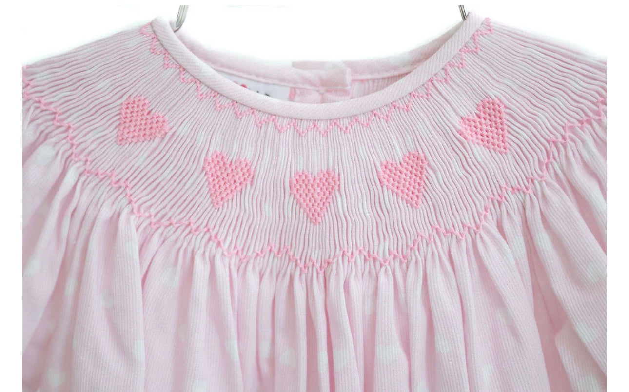 R & R pink heart Helen dress