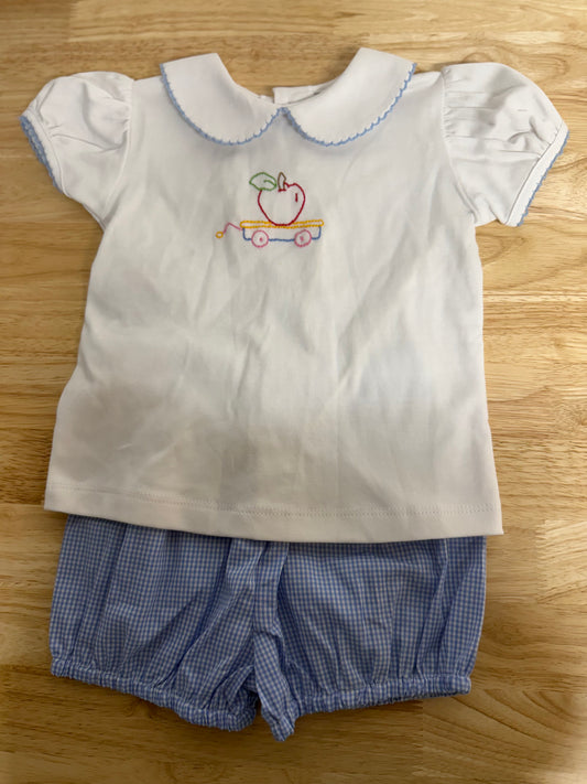 Remember Nguyen Girls Apple Bloomer Set
