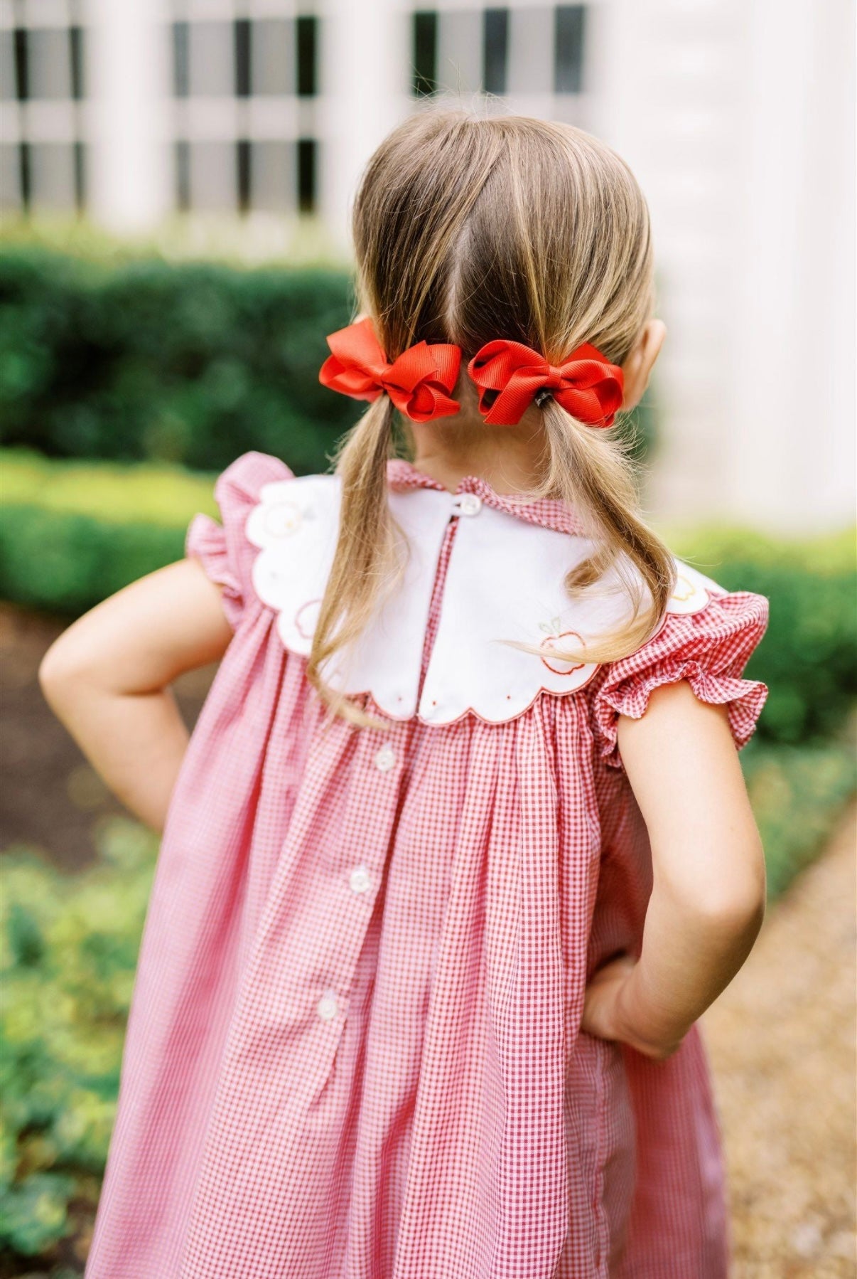 The Proper Peony Crispin Apple Scallop Dress